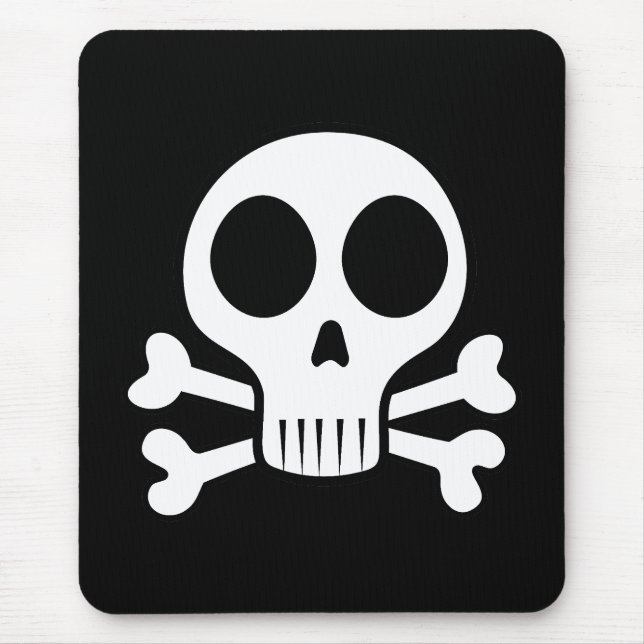 Pirate Skull Design Mouse Pad (Front)