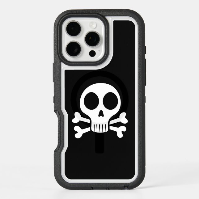 Pirate Skull Design Otterbox iPhone Case (Back)
