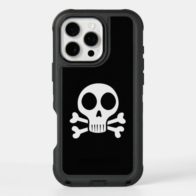 Pirate Skull Design Otterbox iPhone Case (Back)