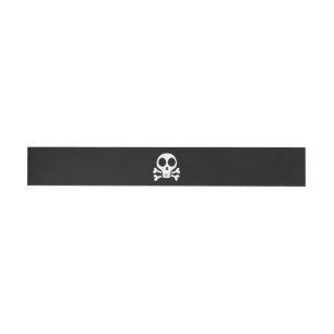 Pirate Skull Design Wrap Around Address Label