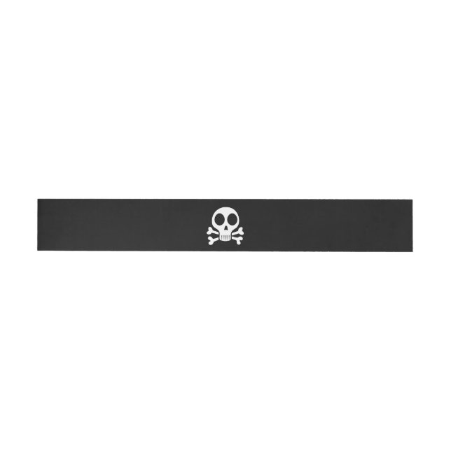 Pirate Skull Design Wrap Around Address Label (Individual)