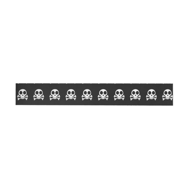 Pirate Skull Design Wrap Around Label (Individual)