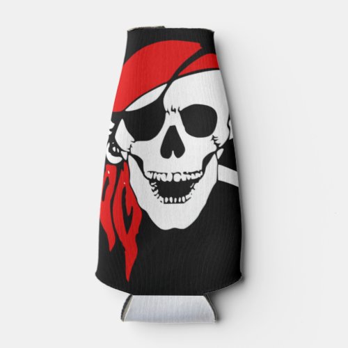 Pirate Skull Flag Bottle Cooler