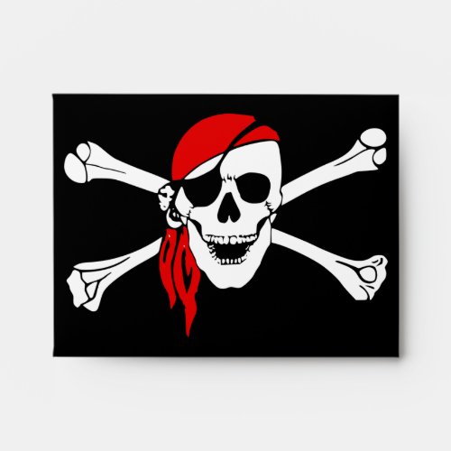 Pirate Skull Flag Envelope