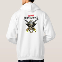 PIRATE SKULL HAPPY CAPTAIN BROTHERHOOD HOODIE