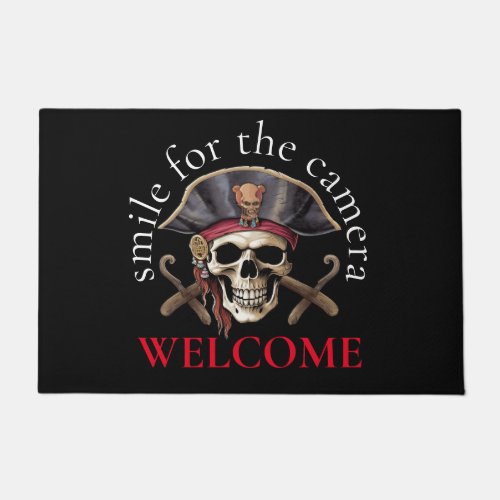 pirate Skull home living Doormat