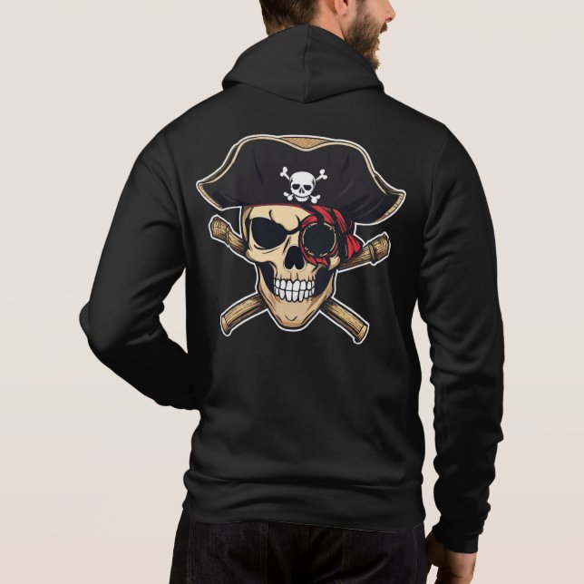 Pirate Skull Hoodie (Back)