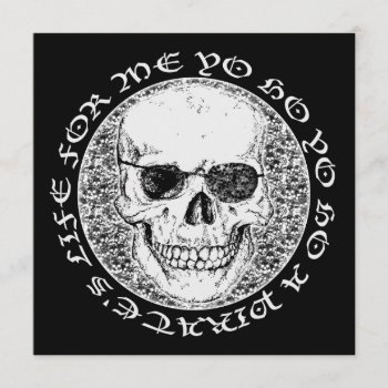Pirate Skull Invitation by asyrum at Zazzle