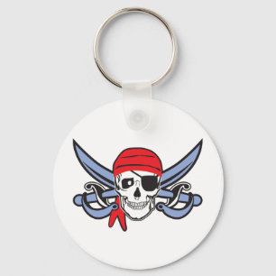 Pirate Skull Keychain