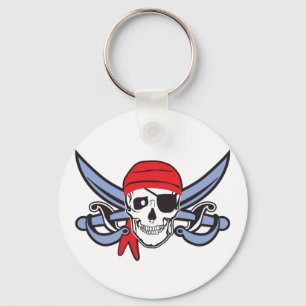 Pirate Skull Keychain