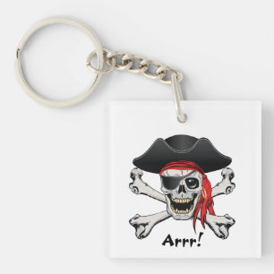 Pirate Skull Keychain