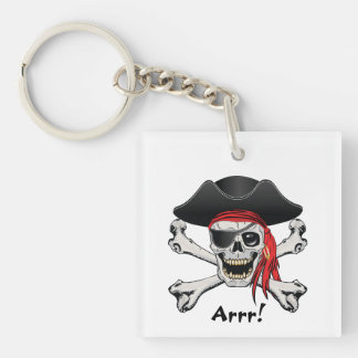 Pirate Skull Keychain