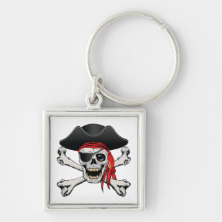 Pirate Skull Keychain