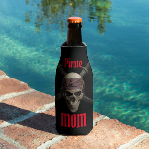 Pirate Skull MOM Can Cooler