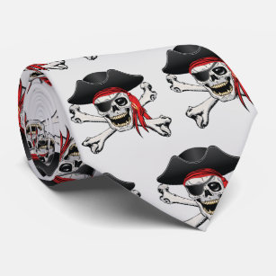 Pirate Skull Neck Tie