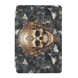 Pirate Skull on Black Diamonds iPad case