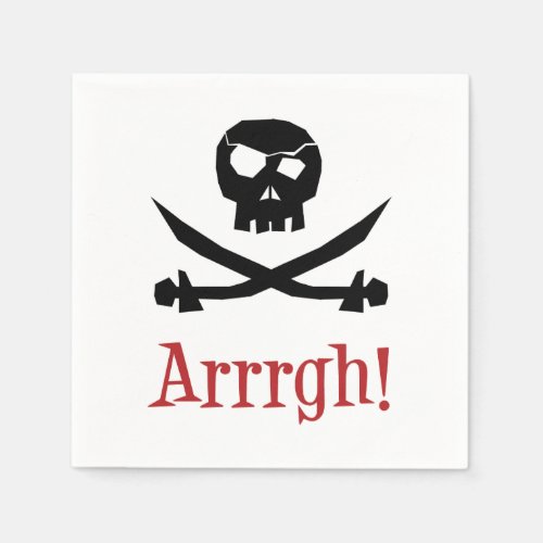 Pirate Skull Paper Napkins