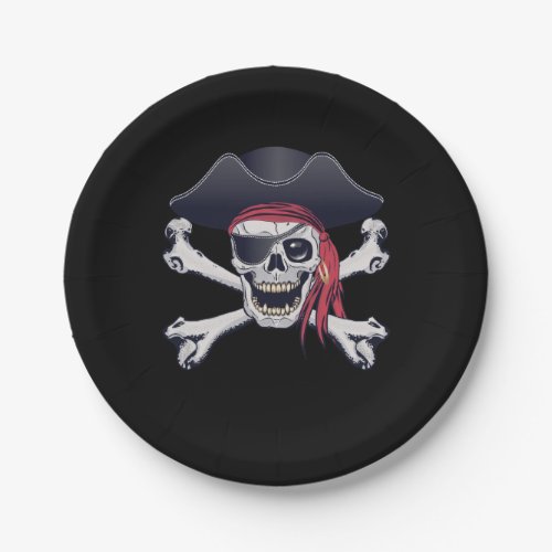 Pirate Skull Paper Plates