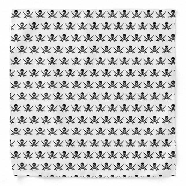 Pirate skull pattern bandana (Front)
