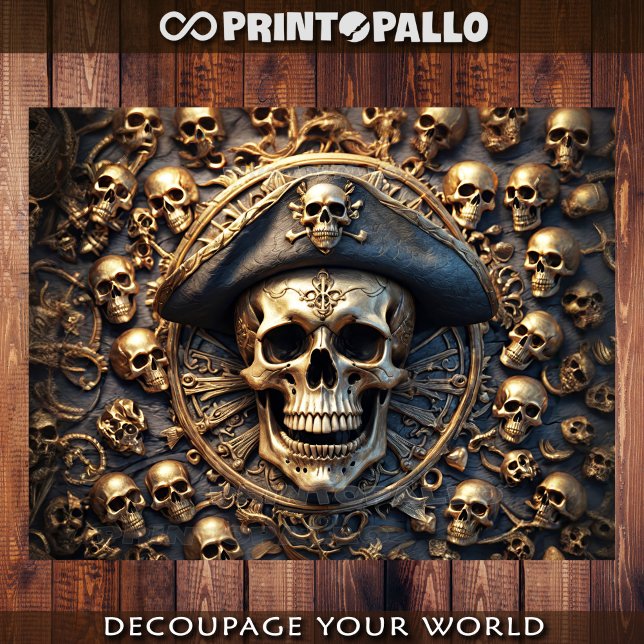 Pirate skull plate  tissue paper (Creator Uploaded)