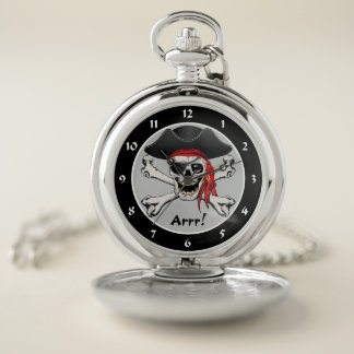 Pirate Skull Pocket Watch