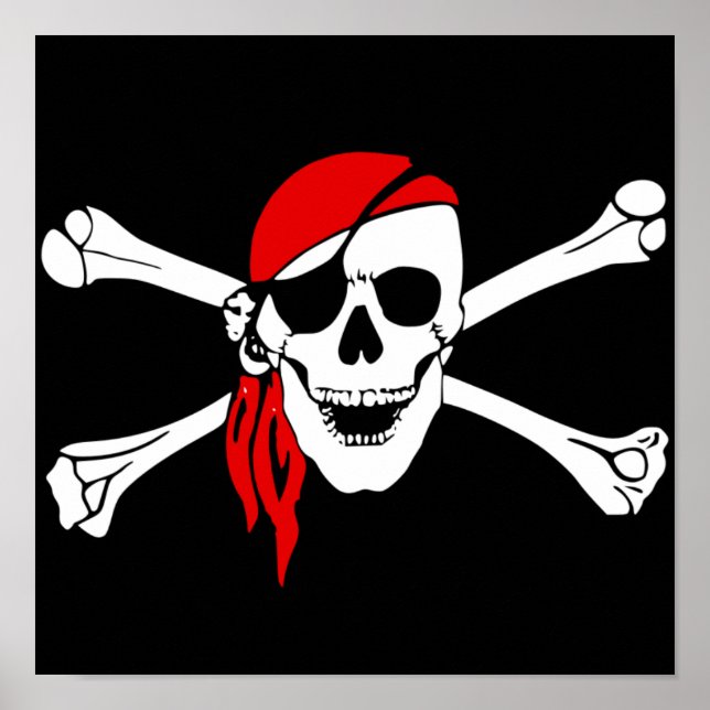 Pirate Skull Poster (Front)