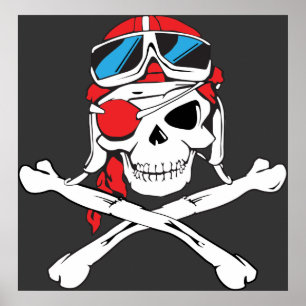 Pirate Skull Poster
