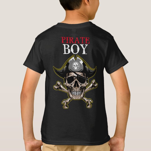 PIRATE SKULL RED BOY T-Shirt (Back)
