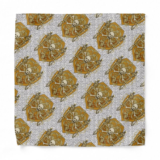 Pirate Skull Shield Bandana (Front)