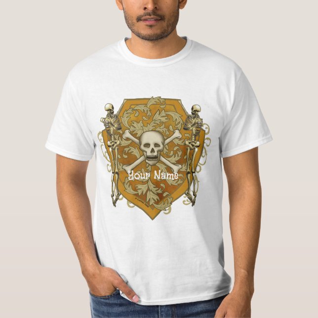 Pirate Skull Shield  t-shirt (Front)