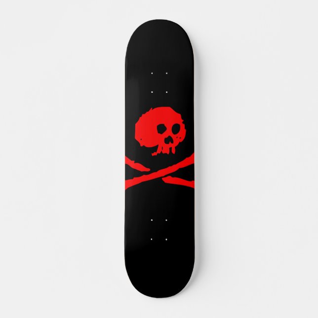 Pirate Skull Skateboard Deck (Front)