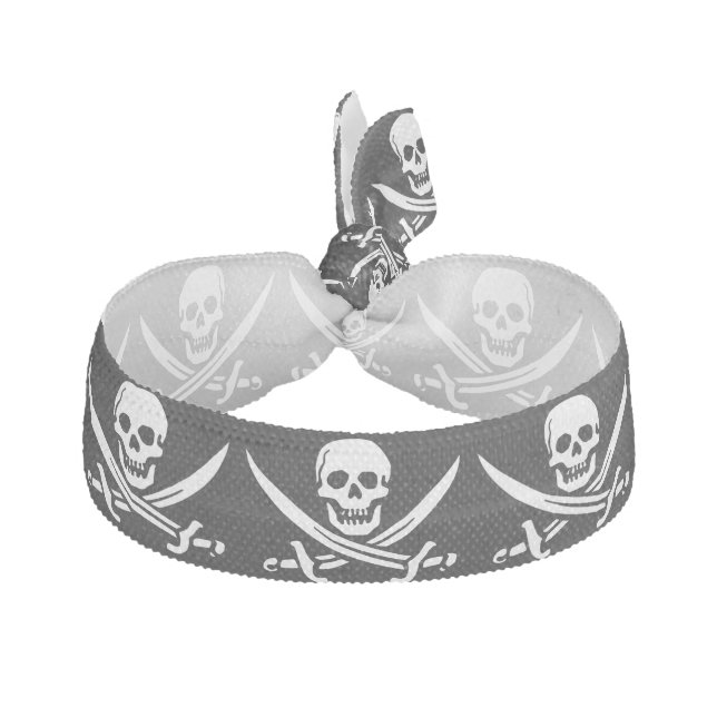 Pirate Skull Skeleton Bracelet tie, Hair Tie (Front)