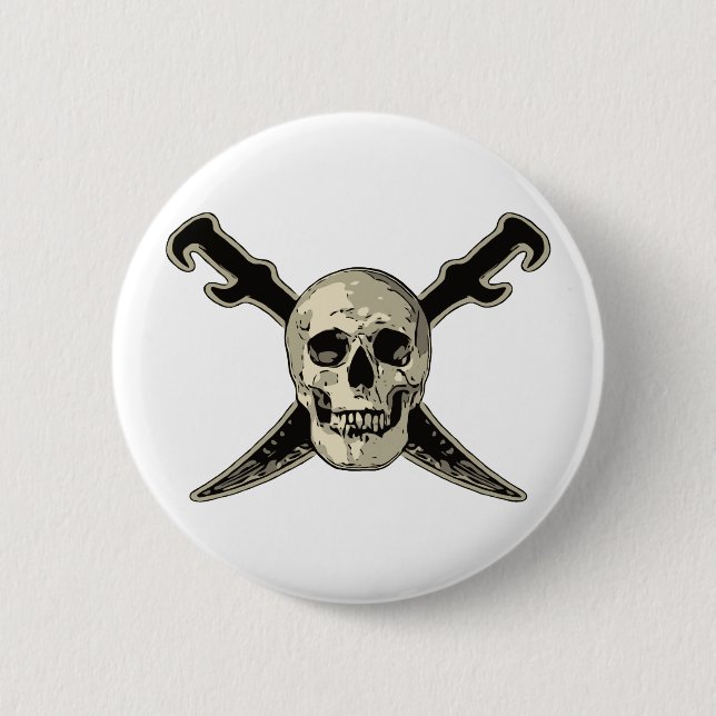 Pirate (Skull) - Standard, 2¼ Inch Round Button Pinback Button (Front)
