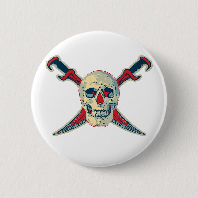 Pirate (Skull) - Standard, 2¼ Inch Round Button Pinback Button (Front)