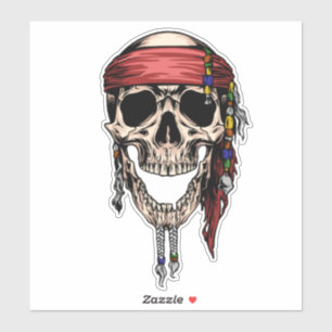 pirate skull sticker