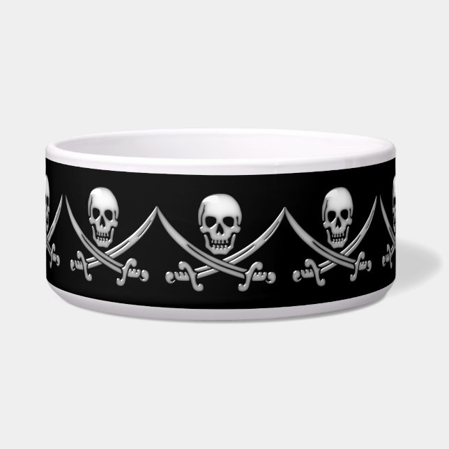 Pirate Skull & Sword Crossbones (TLAPD) Bowl (Front)