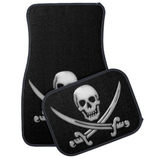 Pirate Skull & Sword Crossbones (TLAPD) Car Mat