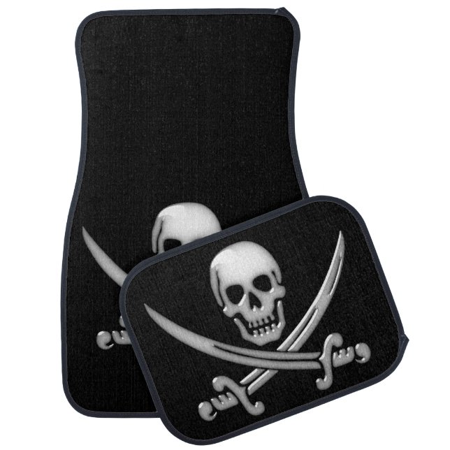 Pirate Skull & Sword Crossbones (TLAPD) Car Mat (Set)