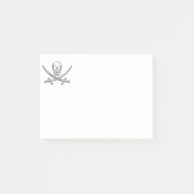 Pirate Skull & Sword Crossbones (TLAPD) Post-it Notes (Front)