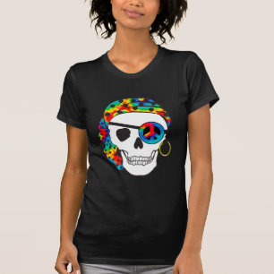 Pirate Skull Tie Dye Dark Tee