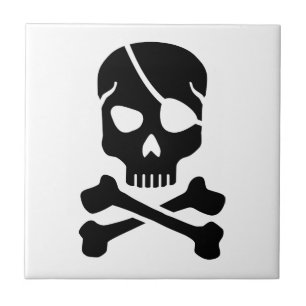 Pirate skull tile
