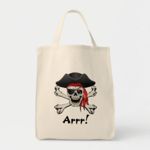 Pirate Skull Tote Bag