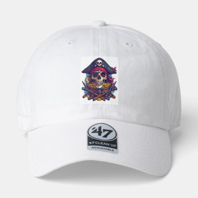 Pirate Skull Treasure 47 Brand Hat (Front)