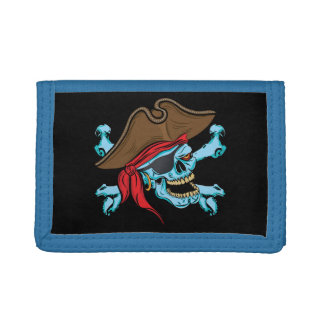 Pirate Skull Tri-fold Wallet