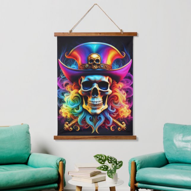 Pirate Skull Wall Tapestry (Living Room)