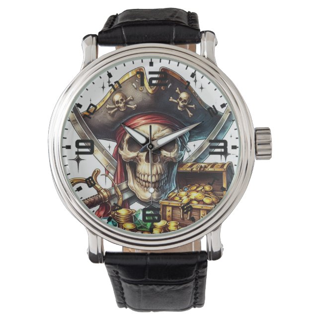 Pirate Skull Watch (Front)
