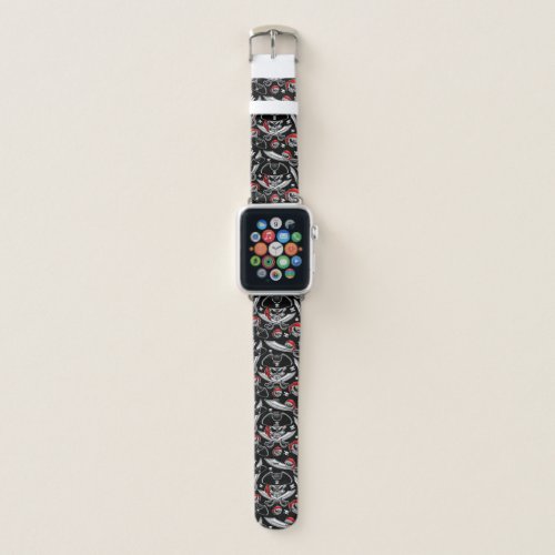 Pirate Skull with Crossed Sabres Apple Watch Band