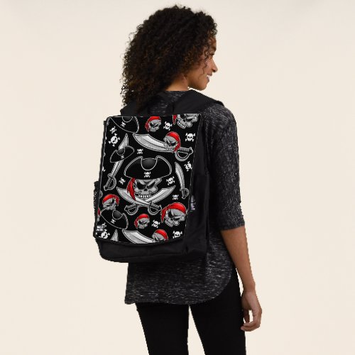 Pirate Skull with Crossed Sabres Backpack