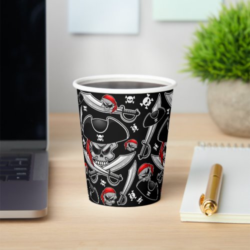 Pirate Skull with Crossed Sabres Paper Cups