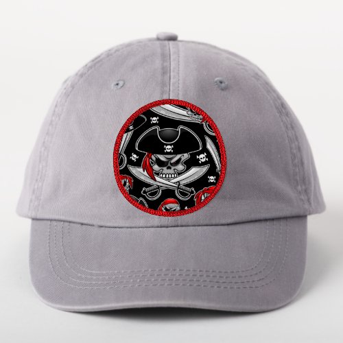 Pirate Skull with Crossed Sabres Patch